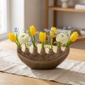 Decorative Vase Boat Ceramic Vase Brown 23×8.5cm H11cm | Floristik24.co.uk