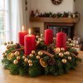 Golden Artificial Berries on Wire for Festive Arrangements 2 cm 48 pcs | Floristik24.co.uk