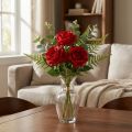 Artificial Decorative Roses Bright Red Ø4cm L45cm 3 pcs | Floristik24.co.uk