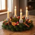 Candle holder Advent wreath 11cm 12 pcs | Floristik24.co.uk