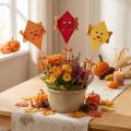 Wooden Kite Decorations on Stick, Autumn Colors, 7.5×10cm, Set of 12 | Floristik24.co.uk