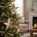 Birch stars for hanging stars birch bark natural 15cm 6 pcs | Floristik24.co.uk