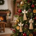 Christmas angel Christmas tree decoration angel raffia 11cm 12 pcs | Floristik24.co.uk