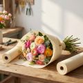 Flower crepe champagne cream W10cm L250cm 2pcs | Floristik24.co.uk