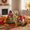Turtle decoration fly agaric decoration green red 10cm 2pcs | Floristik24.co.uk