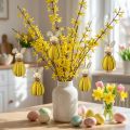 Easter decoration for hanging Easter bunnies wooden hanging decoration H9.5cm 8 pcs | Floristik24.co.uk