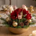 Flower Stick Christmas Gift Package Decoration 2.5cm 15 Pcs | Floristik24.co.uk