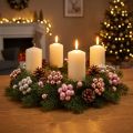 Mini Christmas balls glass mirror berries pink cream Ø20mm 140 pcs | Floristik24.co.uk
