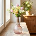 Mini glass vase flower vase purple Ø7.5cm H15cm | Floristik24.co.uk