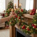 Artificial fir garland 160cm, Christmas decoration, wall &amp; window decoration, cedar look | Floristik24.co.uk