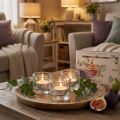 Scented Candles Bergamot Wild Fig Tealights Ø3.5cm 12 pcs | Floristik24.co.uk