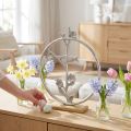 Table decoration spring, decorative ring bird deco silver H32.5cm | Floristik24.co.uk