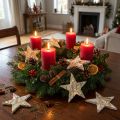 Decorative Star Birch Bark Birch Stars Natural, Golden 6.5cm 30 pcs | Floristik24.co.uk