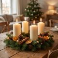 Pillar candle 150/100 cream 4 pcs | Floristik24.co.uk