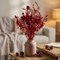 Dried flower bouquet, wine red, decorative thistle, 40cm, 80g | Floristik24.co.uk