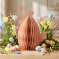 Honeycomb figure Easter decoration chicken orange 28.5×15.5×30cm | Floristik24.co.uk