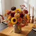 Decoration Pumpkin Decoration Plug Orange, Brown Soft Ø6.5m 9 pcs | Floristik24.co.uk