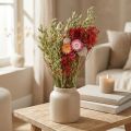 Bouquet of dried flowers Bouquet of meadow flowers Red H50cm 150g | Floristik24.co.uk