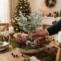 Artificial eucalyptus branch snowed deco branch eucalyptus Christmas 48cm | Floristik24.co.uk