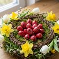Quail egg red 3cm Easter decoration 50 pcs | Floristik24.co.uk