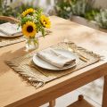 Placemat seagrass rectangular table decoration water hyacinth nature 33 × 48cm | Floristik24.co.uk