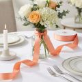 Gift and decoration ribbon 25mm x 50m Apricot | Floristik24.co.uk