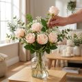 Artificial rose bouquet for stylish home decoration and festive occasions, 44cm, 6 pieces | Floristik24.co.uk
