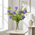 Snowball Artificial Flowers Purple Blossom 5 Umbels L78cm 2pcs | Floristik24.co.uk