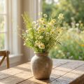Artificial Chamomile Bouquet Green White Yellow 45cm | Floristik24.co.uk