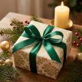 Gift ribbon decorative ribbon satin ribbon 6mm 50m dark green | Floristik24.co.uk