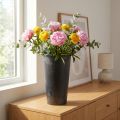 Floor vase black vase plastic anthracite Ø17,5cm H28cm | Floristik24.co.uk