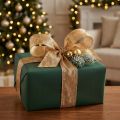 Deco ribbon gold with wire edge 15mm 25m | Floristik24.co.uk