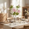 Decoration Peonies Pink 3 Flowers Long Stem L80cm 2pcs | Floristik24.co.uk