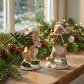 Christmas mice decoration mouse green brown H8cm 2 pcs | Floristik24.co.uk