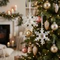 Decorative Snowflakes, Winter Decoration, Iridescent, Ø14–15cm, 2 pieces | Floristik24.co.uk