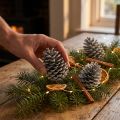 Maritima cones 10cm - 14cm white washed 25 pcs | Floristik24.co.uk