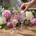 Glass Tealight Holder Tulip
