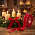 Velvet ribbon red decorative ribbon velvet 15mm 7m | Floristik24.co.uk