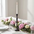 Candlestick Black Metal Candlestick Ø12cm H46cm | Floristik24.co.uk