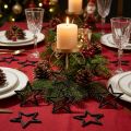 Scatter Decoration Christmas Stars Black Glitter Ø4cm 120 pcs | Floristik24.co.uk