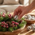 Cypress Cones 3cm Washed White 500g | Floristik24.co.uk