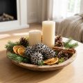 Sweetgum cones nature washed white 250g | Floristik24.co.uk