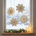 Elegant paper snowflakes for winter and Christmas decorations | Floristik24.co.uk