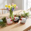 Decoration Chickens Easter Decoration Figures Hen 8.5cm 3 Pcs | Floristik24.co.uk