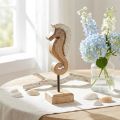 Mango wood decoration seahorse with pearls table decoration maritime 20cm | Floristik24.co.uk