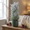 Artificial juniper in a pot snowed artificial plant H47cm | Floristik24.co.uk