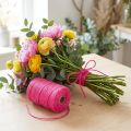 Jute ribbon jute cord ribbon jute fuchsia Ø2mm 200m | Floristik24.co.uk