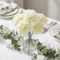 Carnation blossom white Ø9cm 12pcs | Floristik24.co.uk