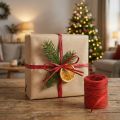 Raffia Ribbon Red Bordeaux Gift Ribbon Bast Ribbon Decorative Ribbon 200m | Floristik24.co.uk
