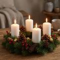 Pillar candles white Advent candles small candles 60/40mm 24 pcs | Floristik24.co.uk